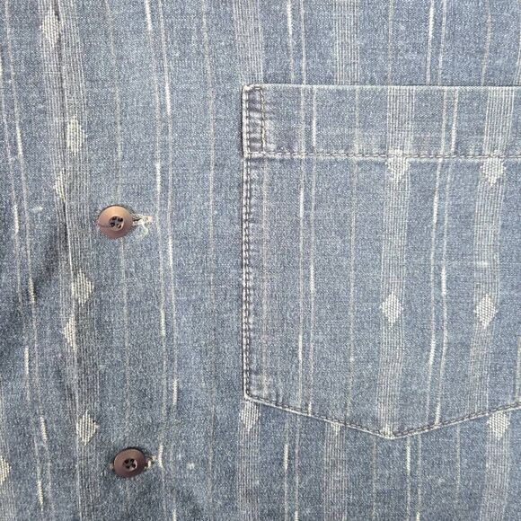 Adriano Goldschmied AG Denim Shirt Button Down Medium Short Sleeve - Picture 3 of 11